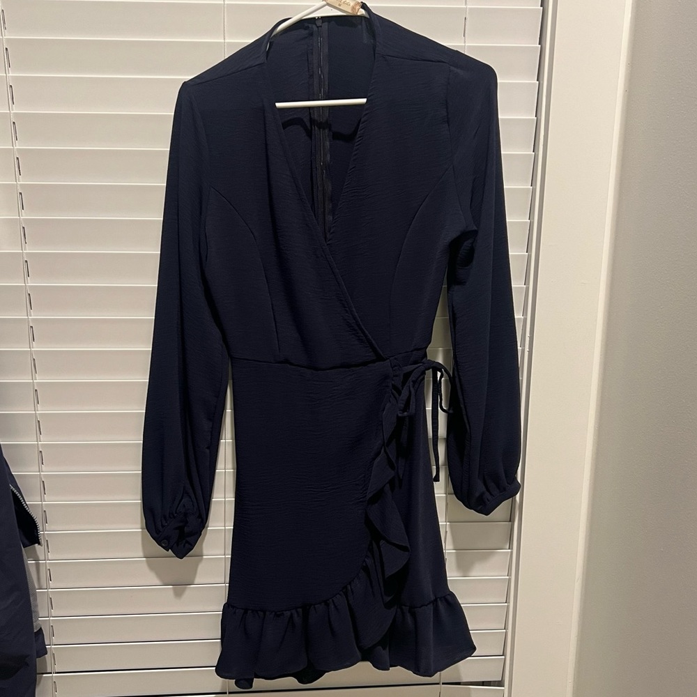 Long sleeve mini dress